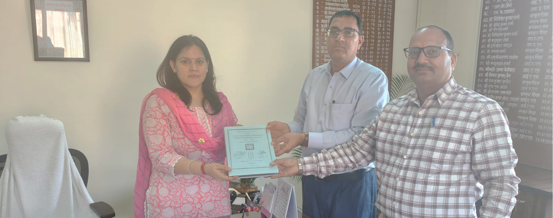 Invitation for NVSS State Level Programme Miss Priyanka Jodhawat Commissioner Sanskrit Edu Dept